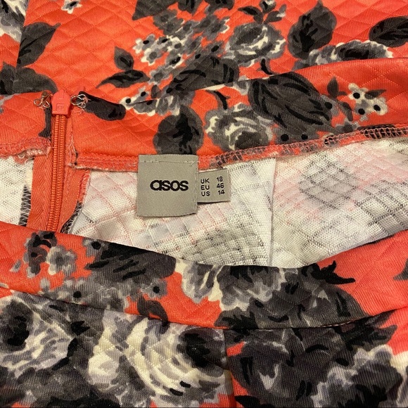 ASOS Midi Floral Print Skirt - Picture 4 of 7
